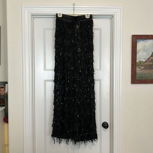NWT $138 Scarla Sequin Pantora pants - Black - Medium